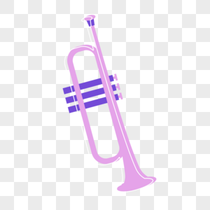 紫色国际爵士节乐器小号图片