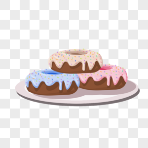 彩色的甜甜圈食品甜点高清图片