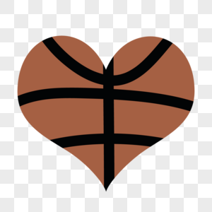 篮球爱心装饰图片