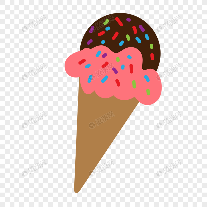 夏季冰激凌甜筒图片