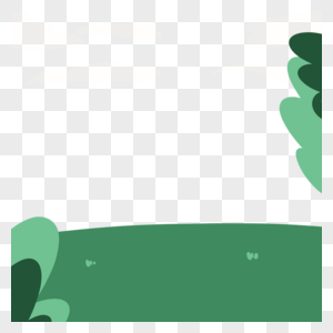 绿色植物草地矢量元素图片