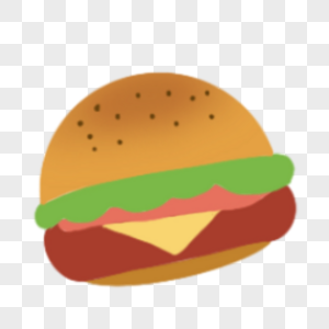 剪贴画夹肉汉堡图片