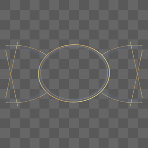 嵌套圆环抽象几何金色边框图片