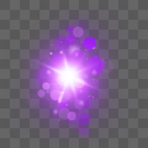 紫色六边形白色爆闪抽象光效图片
