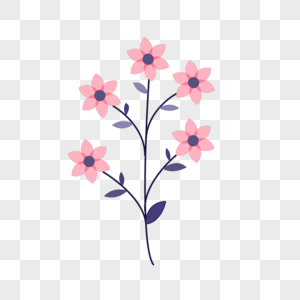 粉色花瓣可爱春天花朵图片