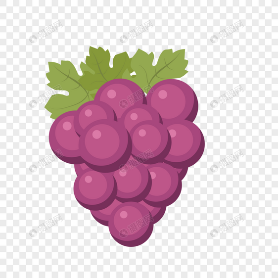 矢量素材紫色葡萄图片