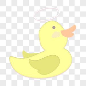 可爱的黄色小鸭子卡通贴画图片