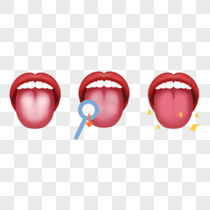 舌头口腔护理清洁过程图片