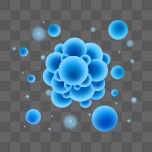 细胞球形动物细胞蓝色球体圆形图片
