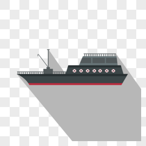 军舰黑色船只海上行驶高清图片