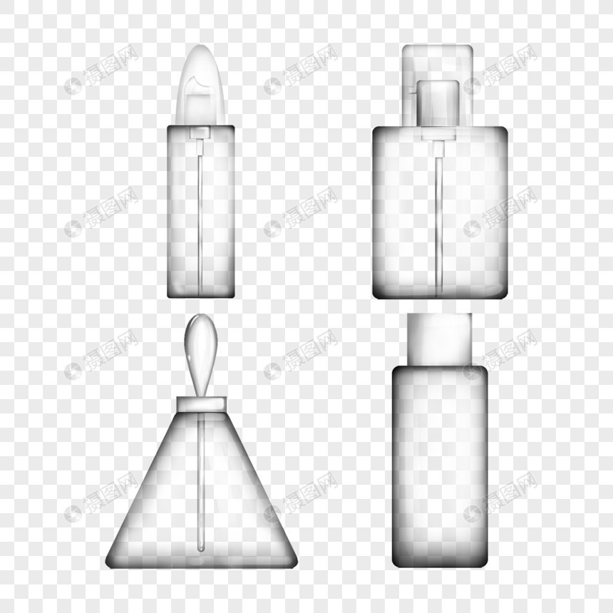化妆品透明写实分装瓶图片