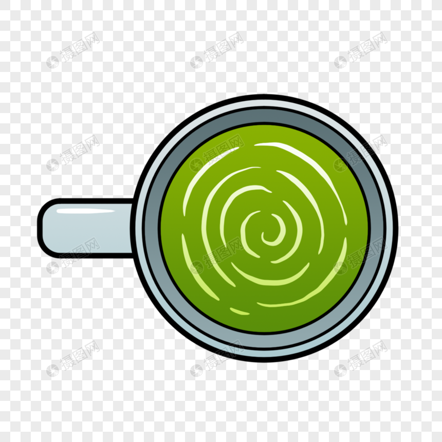 饮茶茶具绿色茶图片绘画图片