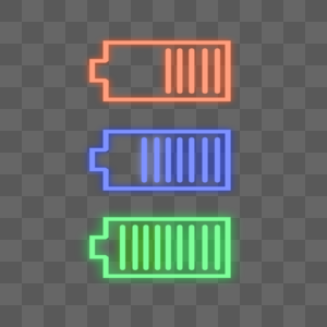 手机电池符号ui发光卡通通信高清图片
