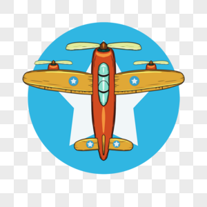 空军飞机徽章卡通图片