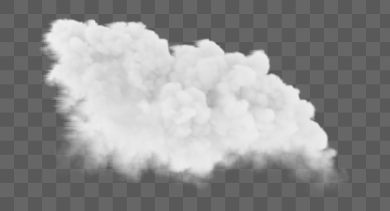 云朵白色立体写实积云图片