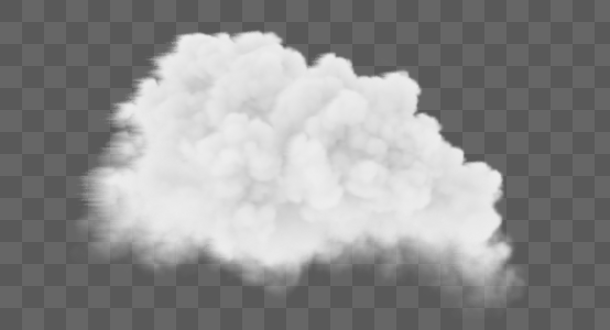 云朵不规则几何白色云彩图片
