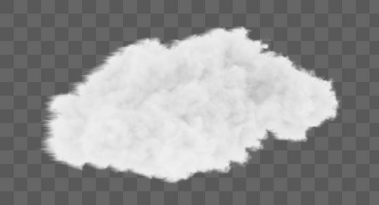 云朵白色写实云彩景观图片