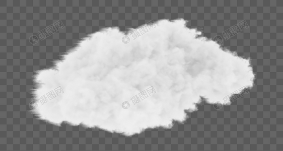 云朵白色写实云彩景观图片