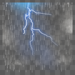 雷雨天气闪电抽象图片