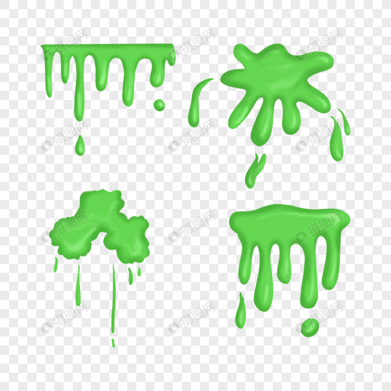 粘液细菌绿色液体图片