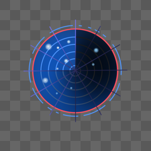 雷达搜查系统军事搜寻蓝色界面图片