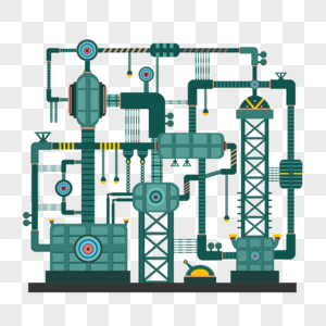 工厂机械抽象机器管道图形高清图片