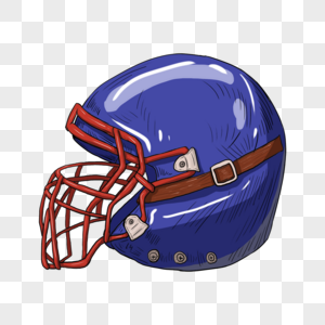 美式足球头盔蓝色图片