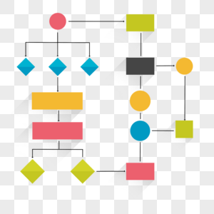 流程图线条抽象商务彩色信息图片