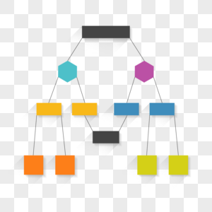 流程图几何抽象商务彩色信息图片