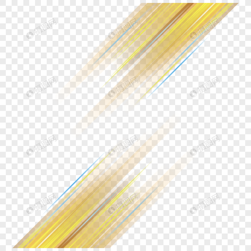 光纤电线光效黄色发光直线图片