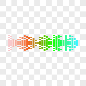 音频方块音乐彩色图片绘画卡通图片
