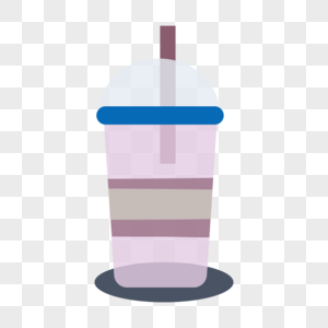 果汁饮料紫色吸管图片卡通图片