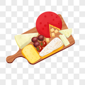 奶酪食物合集和水果图片