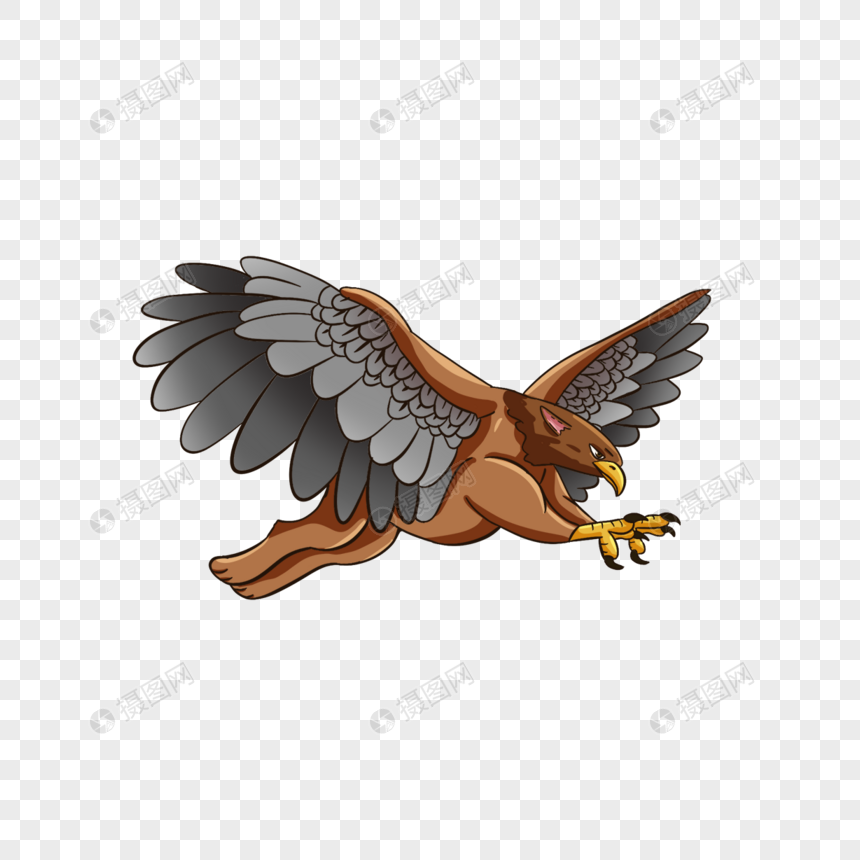 狮鹫希腊神话动物展翅飞翔图片