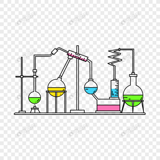 化学烧杯实验室药剂精美图案图片