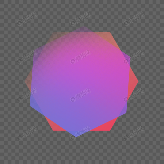 纸张炫彩几何图标渐变图片图片