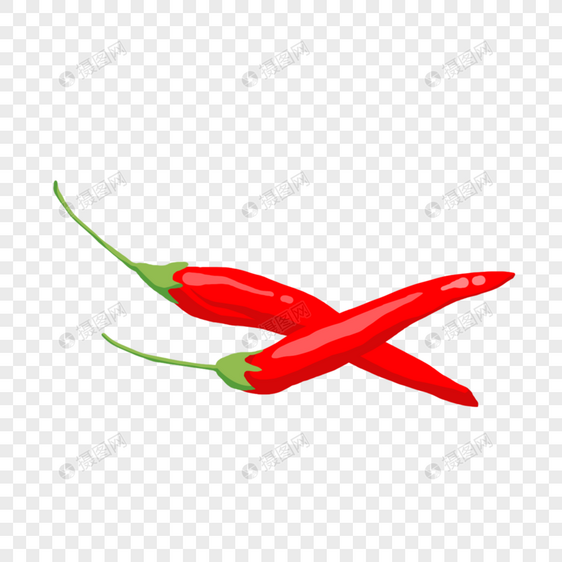 辣椒蔬菜红色食物卡通创意图片