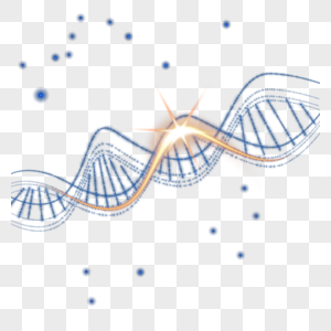 dna分子结构金色闪光螺旋图片