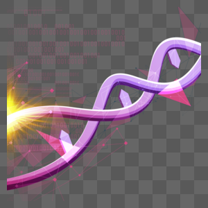 dna分子结构抽象紫色螺旋图片