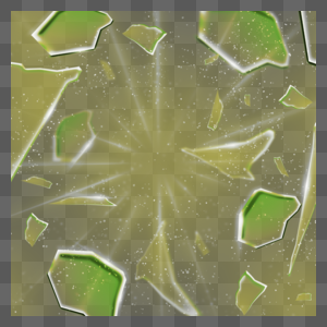 玻璃破碎抽象绿色碎片图片