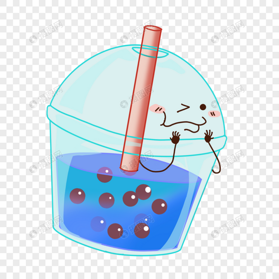 甘露蓝莓珍珠茶吸管图片图片