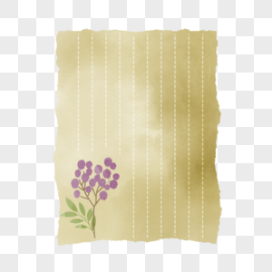 花笺花朵线条绿色图片高清图片