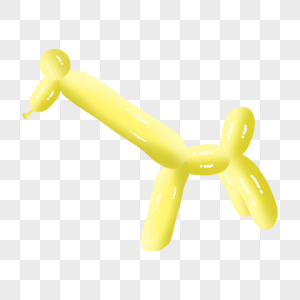 长颈鹿玩具卡通气球黄色图片