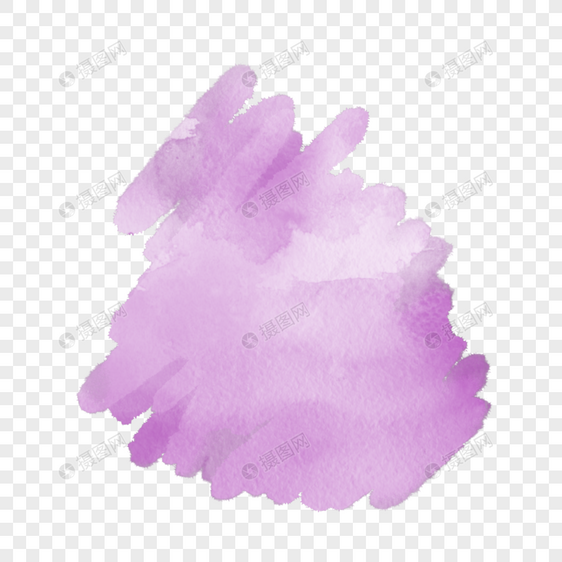 简约风格紫色涂鸦水彩笔刷图片
