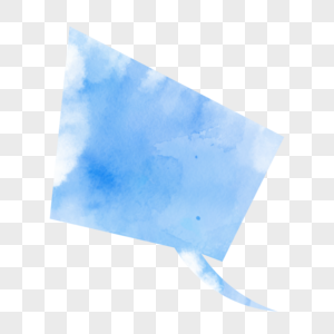 笔刷蓝色多边形水彩图案图片