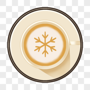 咖啡拉花奶油雪花造型图片