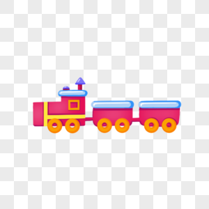 火车红色可爱卡通婴儿玩具图片