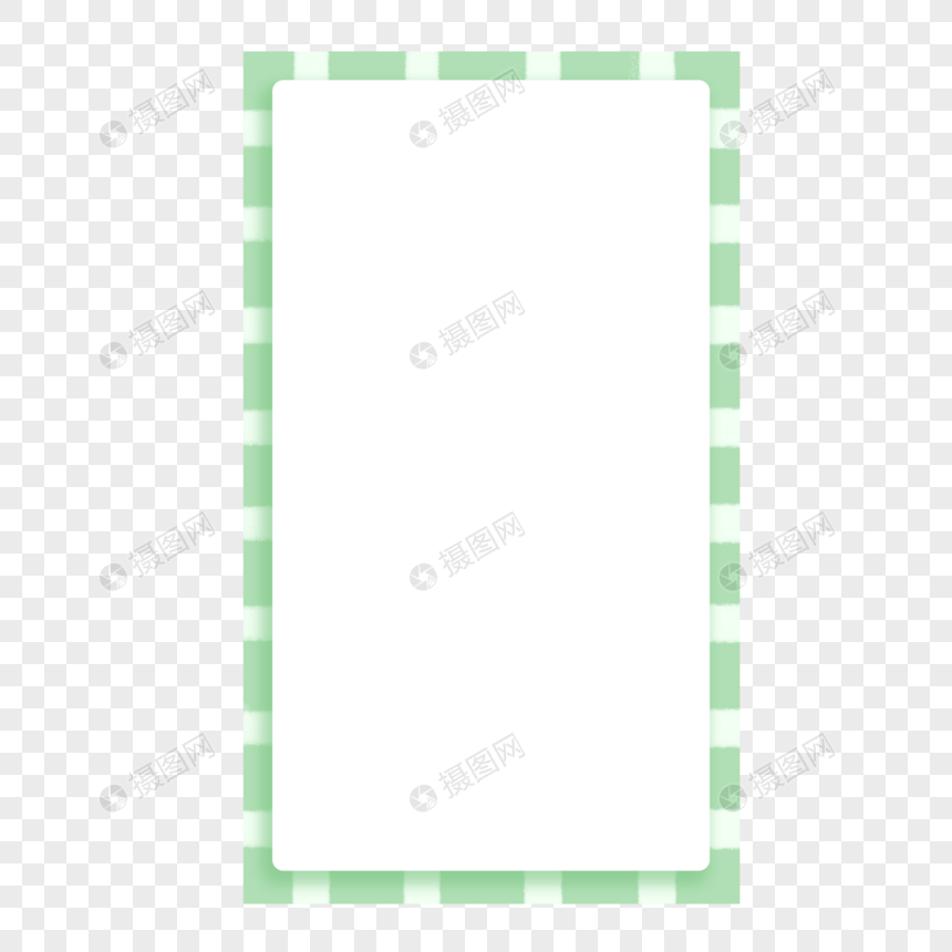 绿色条纹边框可爱手账本便签图片