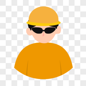 工程工具戴安全帽的工人图片