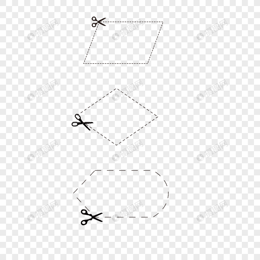 四边形切割线图片